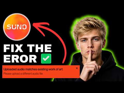 How to Fix the Uploaded Audio Matches Existing Work of Art Error in Suno AI