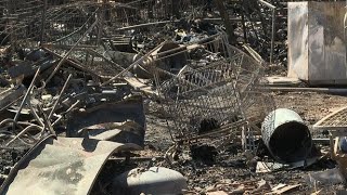 Així es troba el Polígon de Son Castelló un dia després del gran incendi