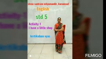 Std-5|sub-English|Activity-1 I have a little shop