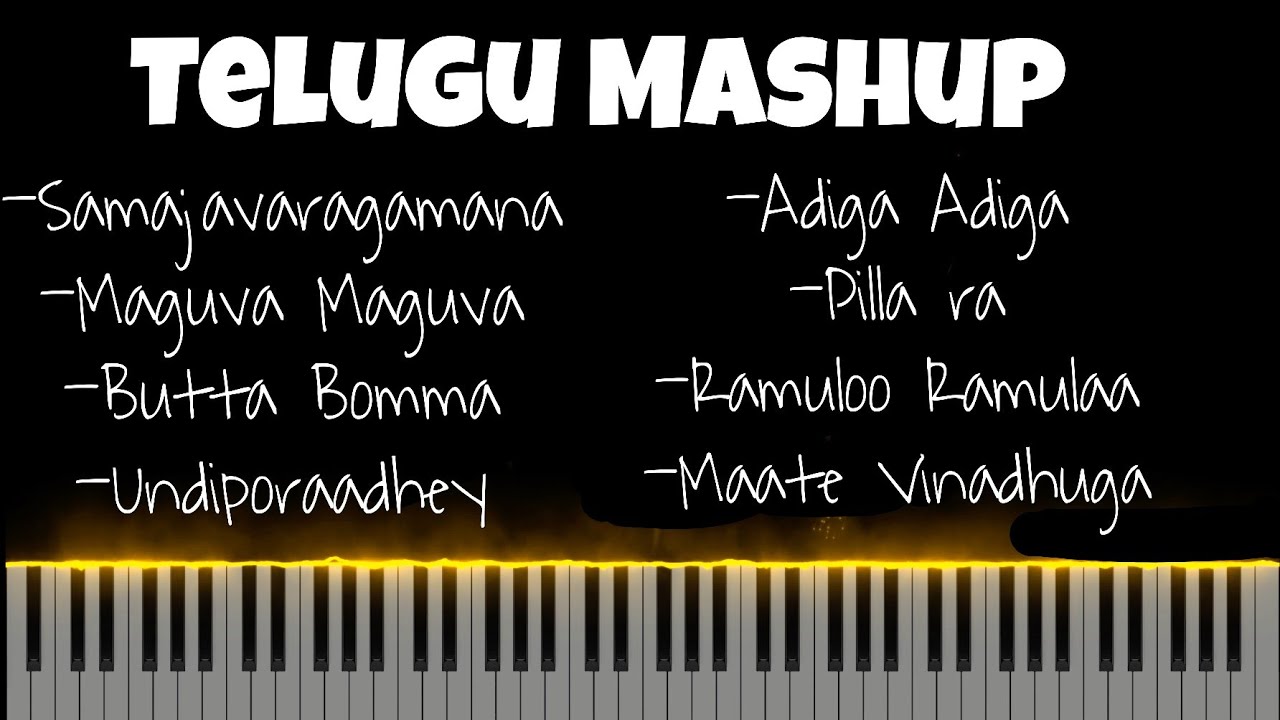 8 TELUGU SONGS MASHUP || PIANO COVER || Sid Sriram || Armaan Malik || Anurag Kulkarni ||