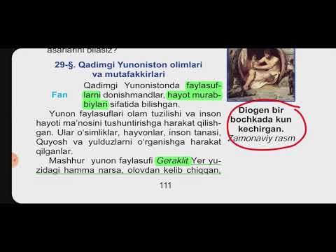 6-sinf.QADIMGI DUNYO TARIXI. 29-Mavzu: Qadimgi Yunoniston olimlari va mutafakkirlari.