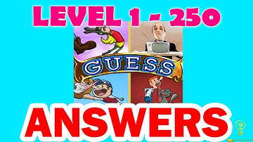 Illustration Guess - Pics Quiz Level 1 - 250 - All Answers - Walkthrough