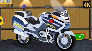 police bike wash uses vehicles formation videos kids