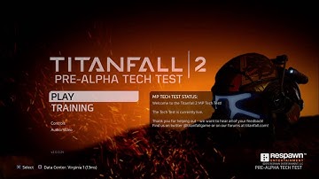 [PS4] TITANFALL 2 Pre Alpha Tech Test