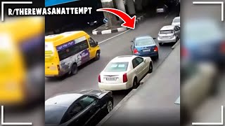 r/therewasanattempt | "to park in the middle of the highway"