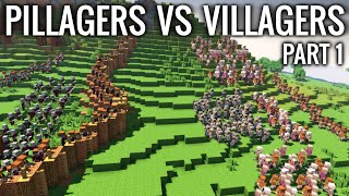 : Minecraft - PILLAGERS VS VILLAGERS | Part 1