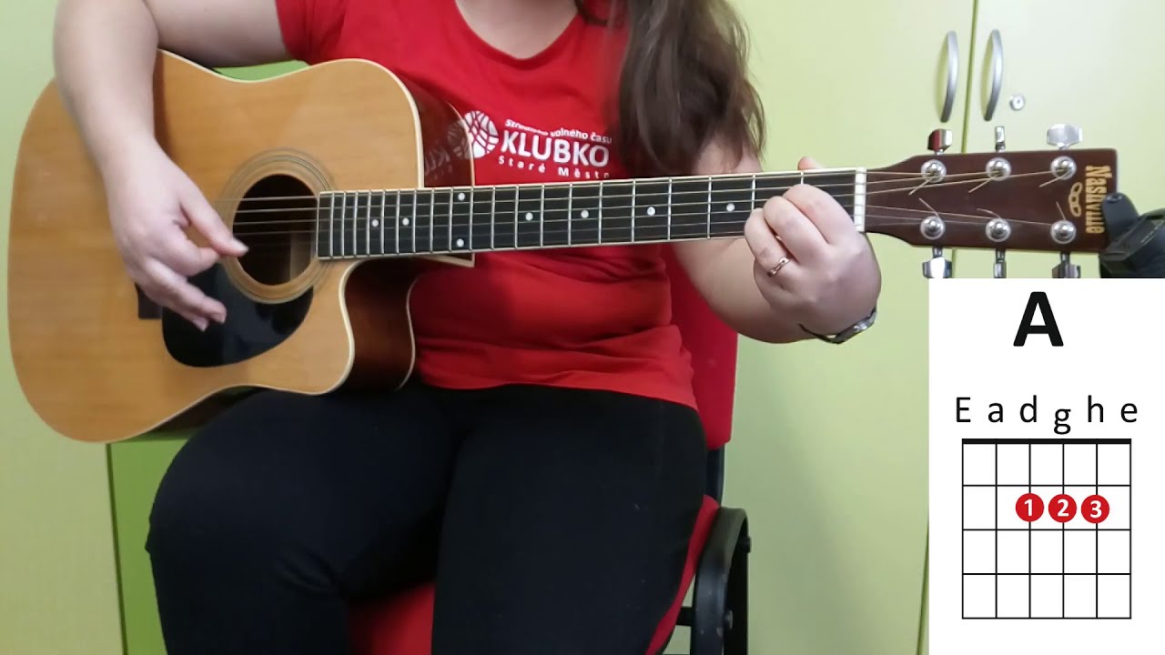 Kytara začátečníci písnička Pásli ovce valaši