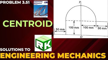 Engineering Mechanics, Problem 3.51, Timoshenko, Centroid, line, stirrup, center of gravity, CG,