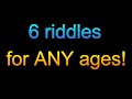6 classic riddles for ANY ages! | Riddle Time!
