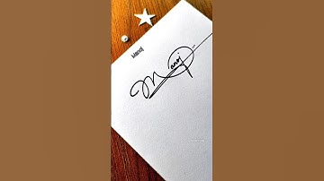 Manoj name signature style #ayancalligraphy #signaturelearn #signature #trendingshorts #viralshort