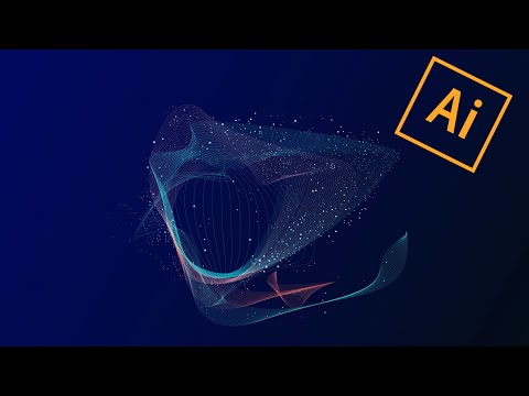 Abstract Vector Particle Background - Tutorial [Illustrator 2020]