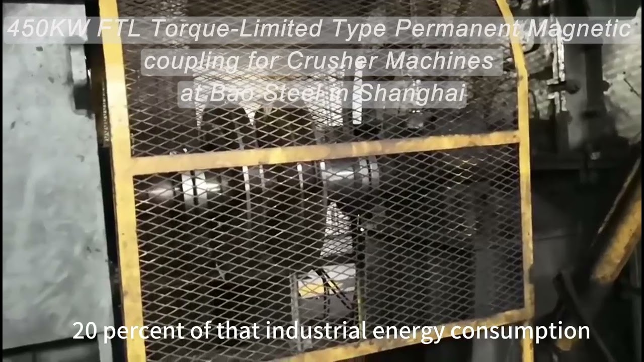 450KW FTL Torque-Limited Type Permanent Magnetic coupling for Crusher Machines- BaoSteel in Shanghai