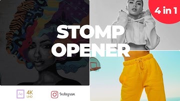 Typography Stomp Opener - After Effects Template