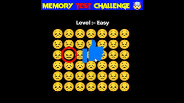 Memory Test 🤯 || Find The Odd Emoji Out || Emoji Puzzle Quiz || part 49 || #shorts #quiztime