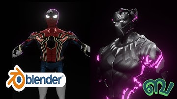 Marvel Nanotech Suit Blender Tutorial | Using modifiers