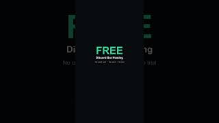 Free Discord Bot Hosting: No Credit Card Needed #Shorts