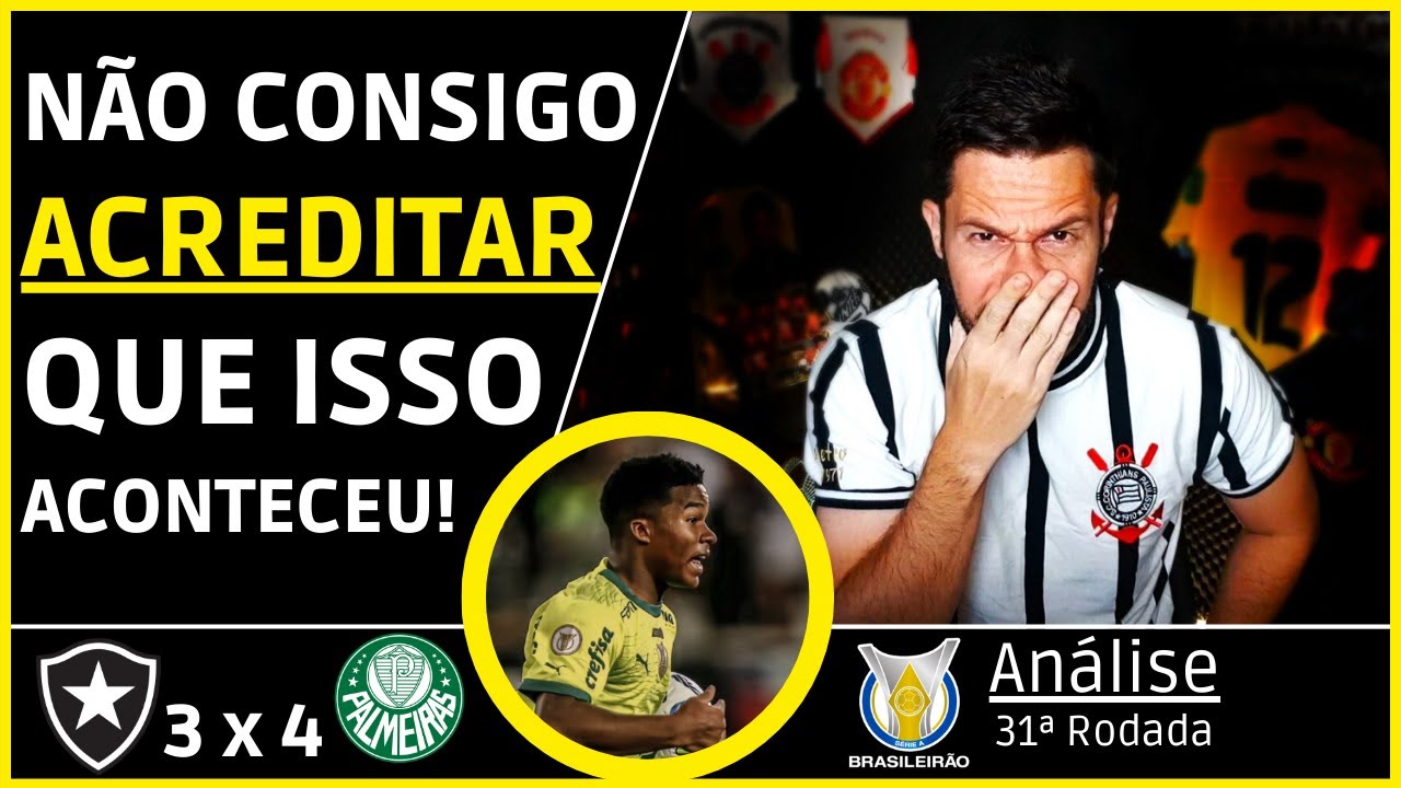 CORINTHIANO REAGINDO A VIRADA ÉPICA! BOTAFOGO 3 x 4 PALMEIRAS! | REACT BRASILEIRÃO 2023
