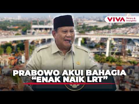 [FULL] Short Speech by Prabowo Inaugurating the Kelapa Gading–Manggarai LRT