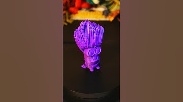 3D-Printed Hairy Evil Minion. #3dprinting #shorts  #minion