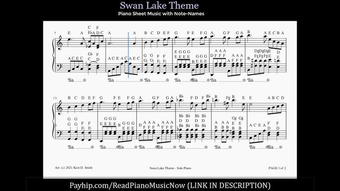 How to play 'Canon in D' on piano - Sheet Music with Letters & Notes Together! - YouTube for Canon In D Easy Piano Sheet Music Free Printable