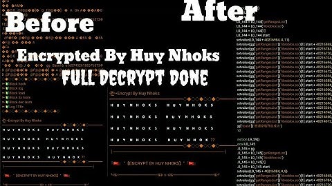 LuaDecryption# How to Decypt Script Encrypted By HUY NHOKS# Full Decypted# Decypt Lua Encryption#