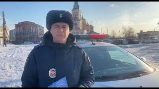 Проверка общественного транспорта полицией в Барнауле