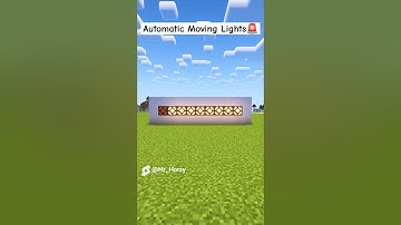 Easy Automatic Moving Light in Minecraft 🚨😱 #minecraft #shorts #buildhacks #newupdate