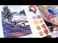 LIVE Winter Road Watercolor Wednesday