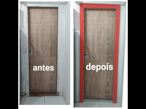 Como assentar moldura de gesso na porta