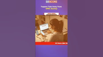 What Toppers Learn Beyond Books in Their UPSC Journey? #upsc #gsscore #topper