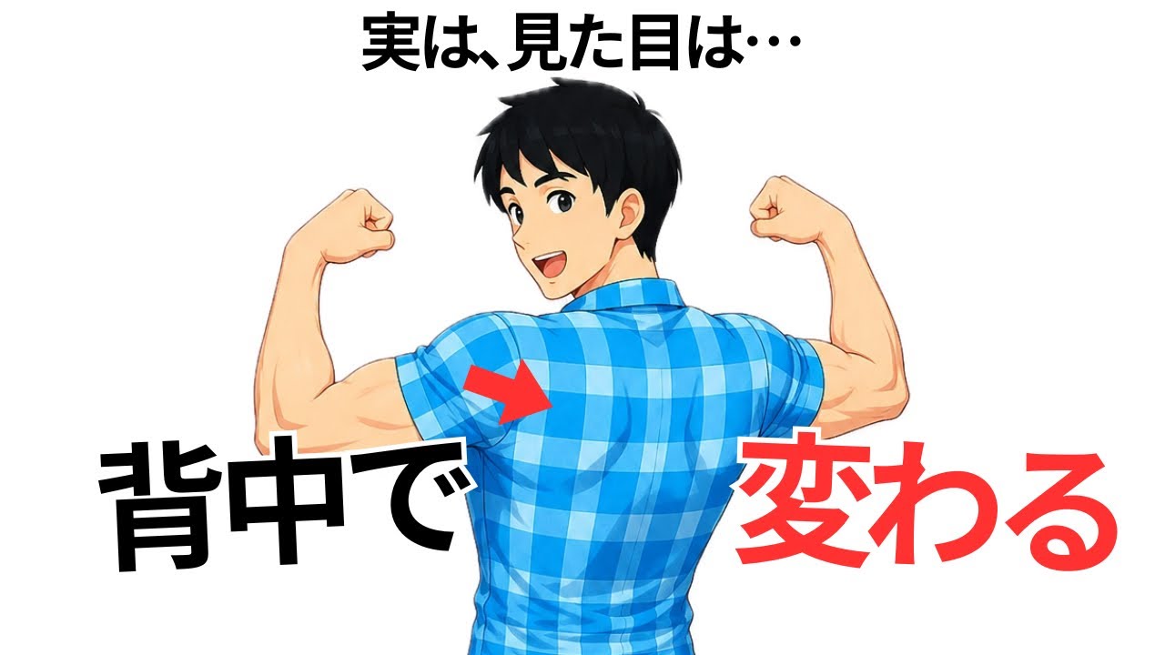 上半身が弱く見える人は、胸より背中を鍛えてくださいまとめ