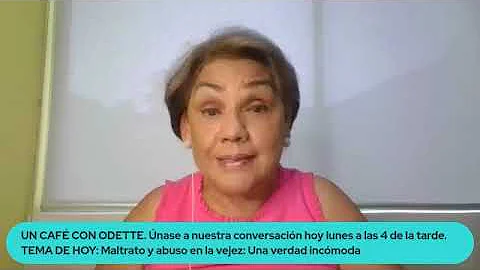 Un caf con Odette Fonseca: Maltrato y abuso en la ...