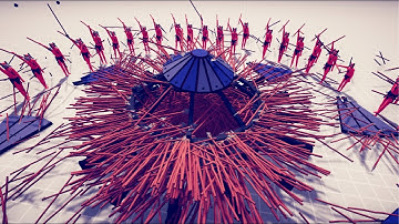 Spear Circle Hell vs Every Faction #2 - TABS MODS GAMEPLAY