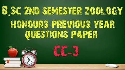B.Sc 2nd sem zoology honours previous year question paper #Calcutta #university #exm #1_2_learn