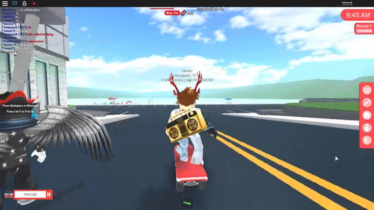 Roblox Robloxian High School Learning To Skate Youtube - how to hold two skateboards roblox robloxian highschool youtube