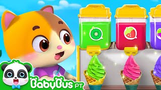 Magical Ice Cream Robot Vending Machine | Learn Colors | Nursery Rhymes | Kids Song | BabyBus screenshot 3