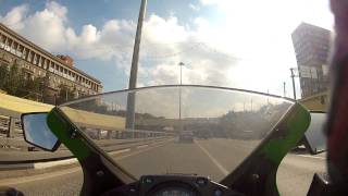 : Kawasaki Ninja 250R ride in Moscow. Autumn 2013