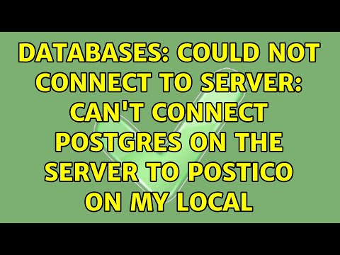 Databases: could not