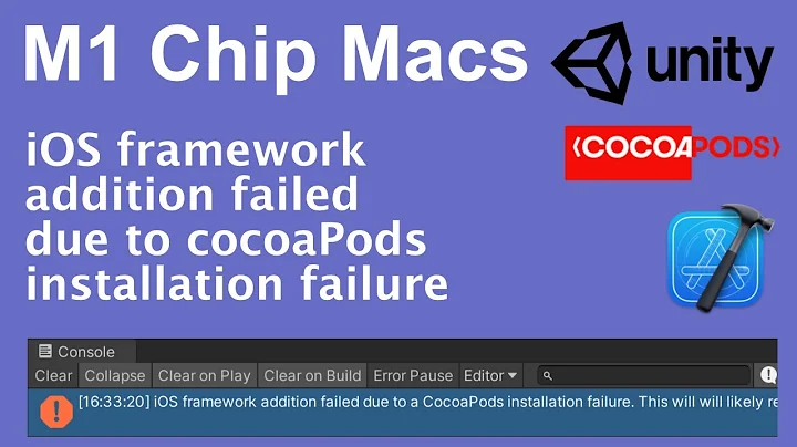 How to  Resolve iOS Framework Addition Failed due to cocoaPods Installation Failure in Unity iOS.