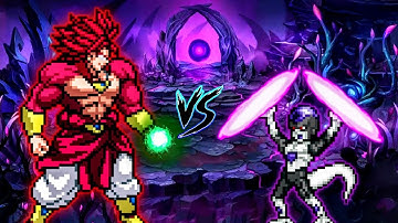 Limit Break Broly SSJ4 OP (New) VS Black Frieza WXD V2 OP in Jump Force #Mugen