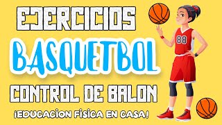 ?EJERCICIOS de BALONCESTO en ESPACIO REDUCIDO para CONTROL y MANIPULACIÓN  de BALÓN en CASA? *fácil? - YouTube