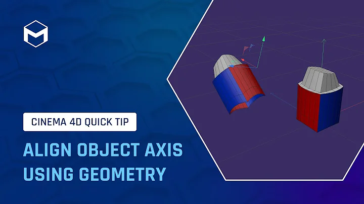 #C4DQuickTip 104: Align Object Axis Using Geometry in Cinema 4D