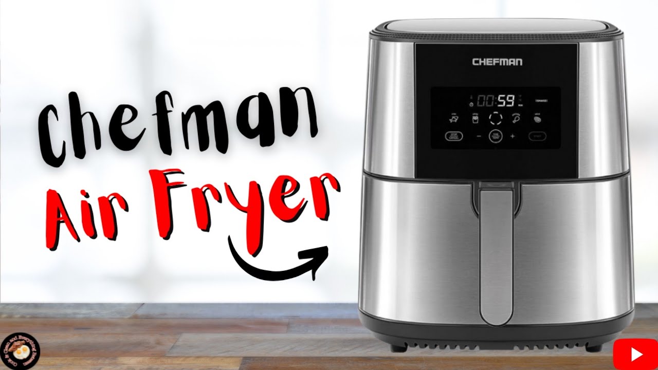 8-Quart Chefman TurboFry Touch Stainless Steel Air Fryer