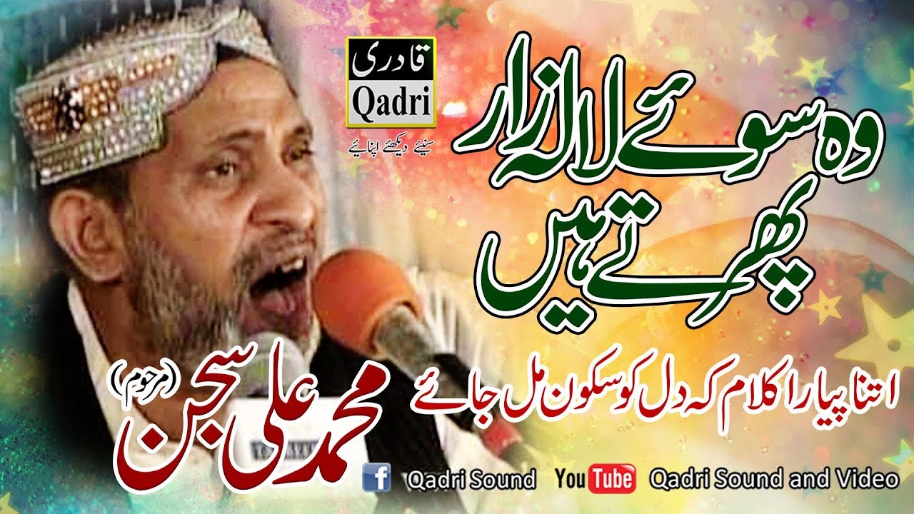 Muhammad Ali Sajjan by Wo soye lala zar phirte hainOld is GoldG 10 Markaz Mehfil e naat 2012