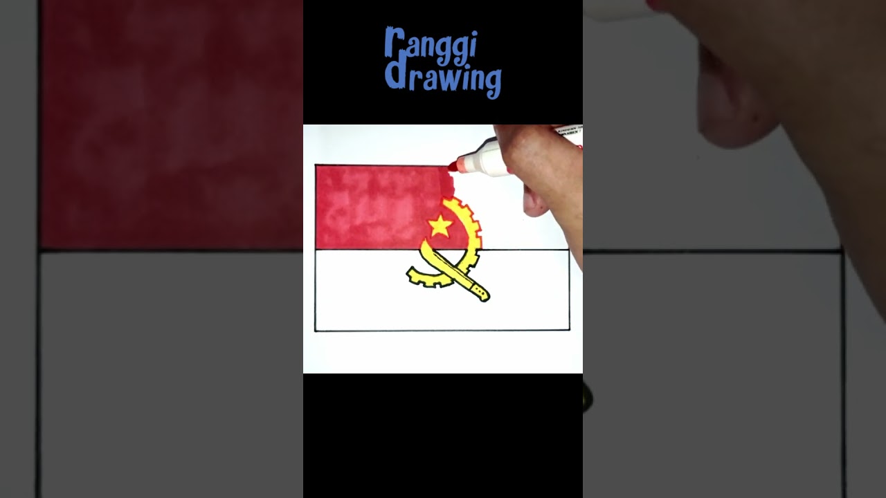 Drawing Angola Flag