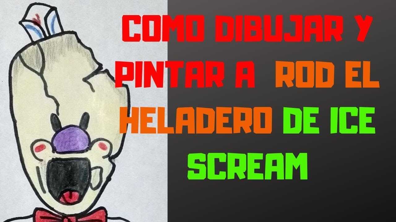 Como Dibujar Y Pintar Al Heladero De Ice Scream How To Draw