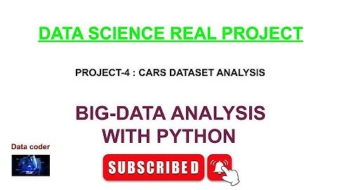 Cars Dataset Analysis | Data Analysis with Python | Data Science | Project - 4