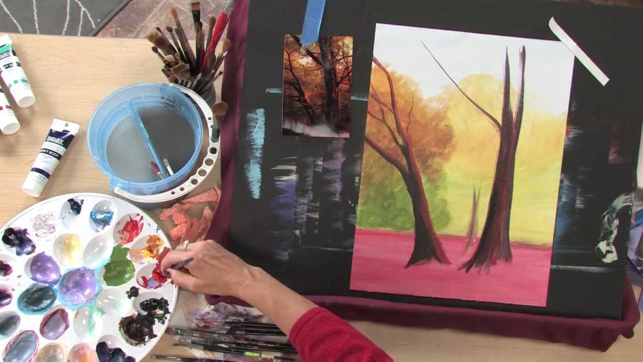 Preview | Art Lessons with Lee Hammond: Acrylic Landscape Painting - YouTube