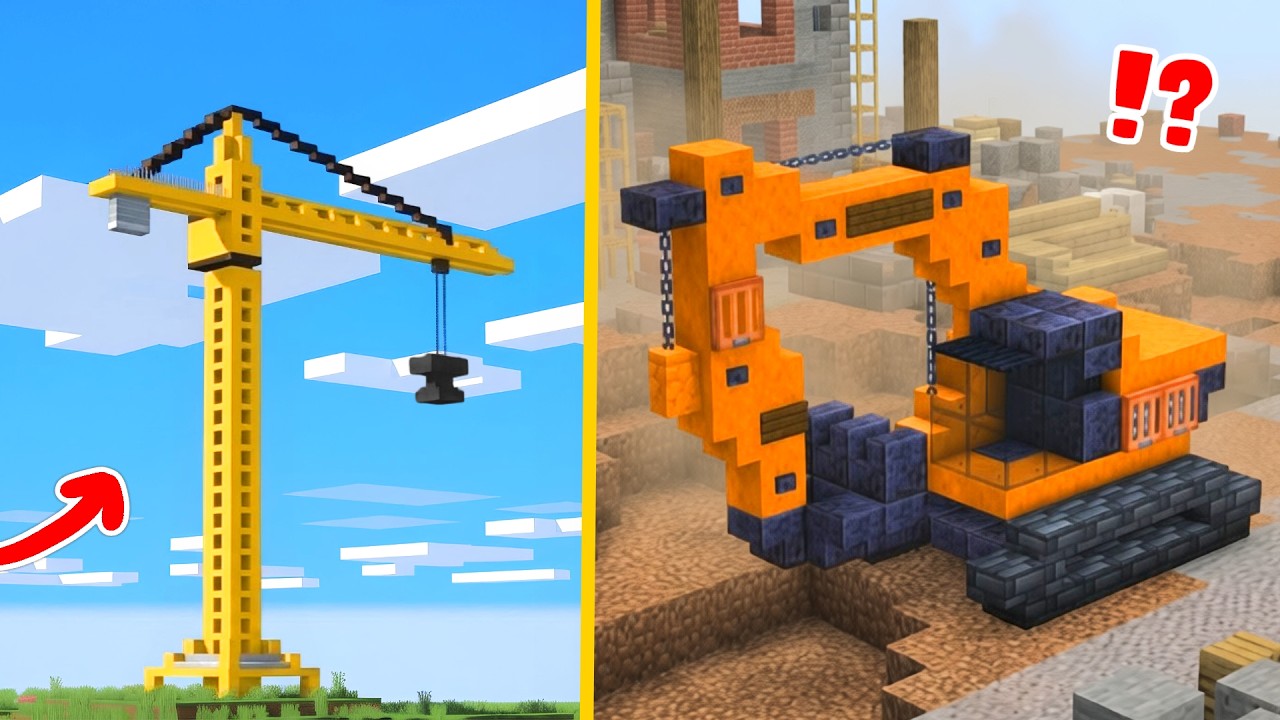 Building The Most Detailed Construction Side in Minecraft!