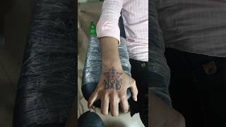 mom-dad tattoo design on hand #short #tattoos